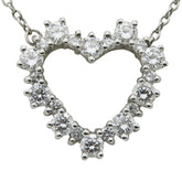 ティファニー センチメンタルハート ネックレス Pt950 プラチナ レディース TIFFANY&Co. 【中古】